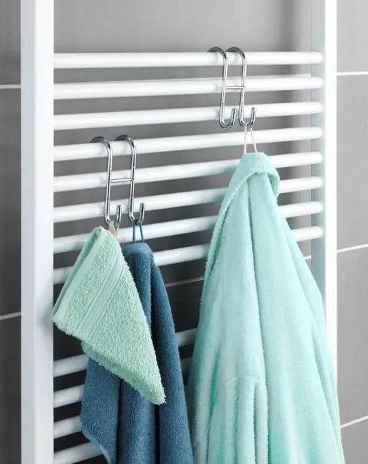 Wenko - Taranto Stainless Steel Shower Hook - Dual Purpose & Durable ✨🛁