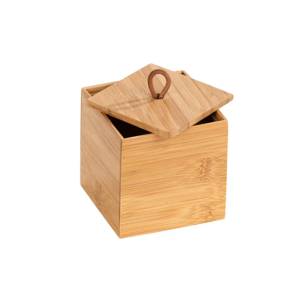 Wenko - Bamboo Storage Box with Lid - Eco-Friendly Elegance 🌿🧴