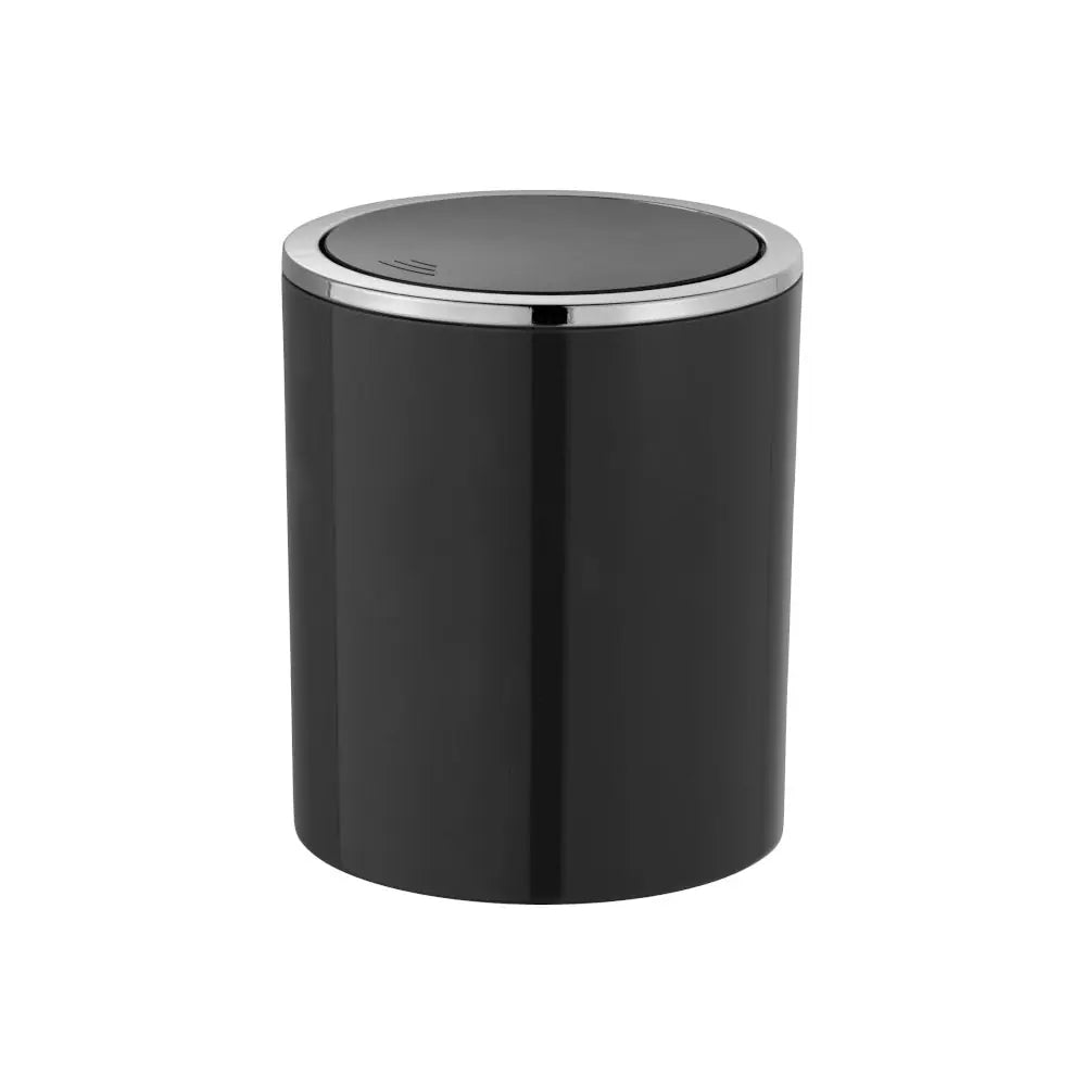 Wenko - Swing Lid Bucket Inca 2 Ltr. Black - Stylish & Practical Storage Solution! 🗑️✨