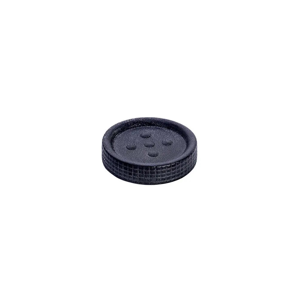 Wenko - Soap Dish Polaris Jet Ceramic, Anthracite - Elegant and Stylish Bathroom Essentials đâ¨