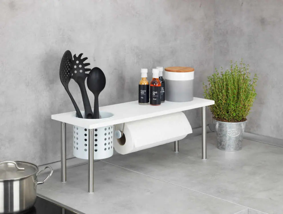 Wenko - Kitchen Shelf Blanco - Maximize Your Space! 🍽️✨