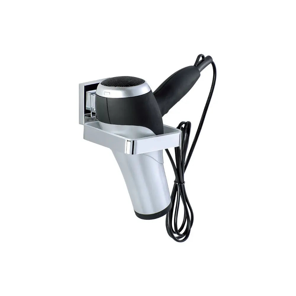 Wenko - Vacuum-Loc Quadro Stainless Steel Hair Dryer Holder - Stay Organized in Style! ✨💇♀️