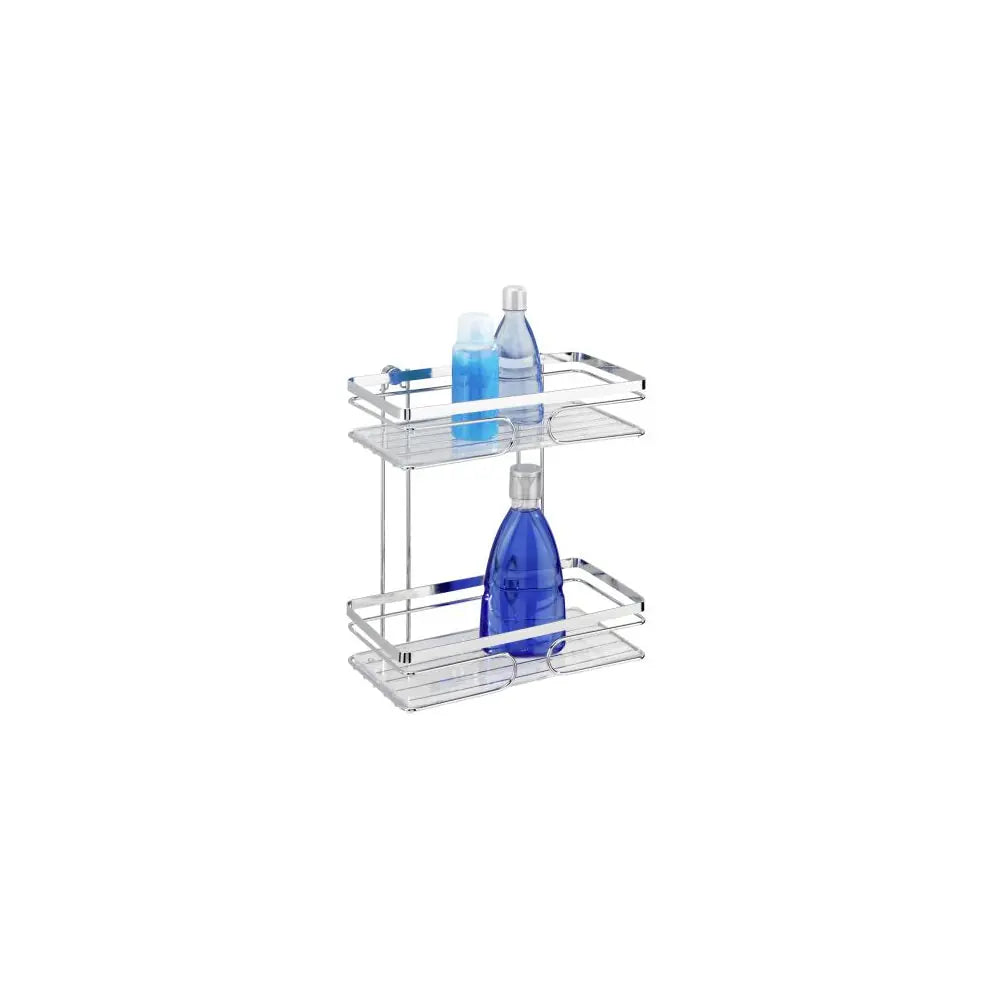 Wenko - Stainless Steel Wall Shelf 2 Tiers - Sleek & Stylish Storage Solution! â¨đ ď¸