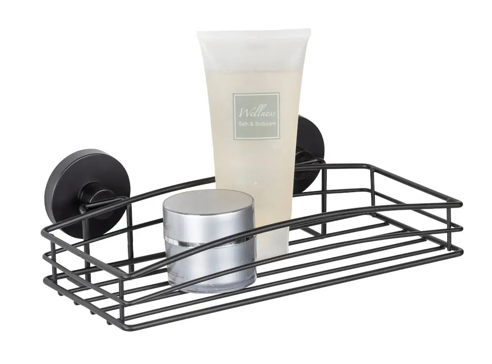 Wenko - Vacuum-Loc Wall Shelf Black - No Drilling, Easy Mounting 🛠️✨
