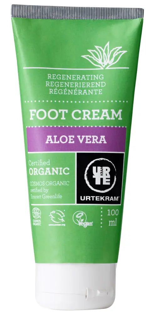 URTEKRAM - Aloe Vera Foot Cream - Soothing Organic Care 🌿✨
