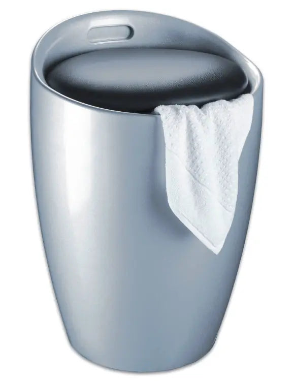 Wenko - Silver Bathroom Stool - Stylish & Functional Comfort ✨🛁