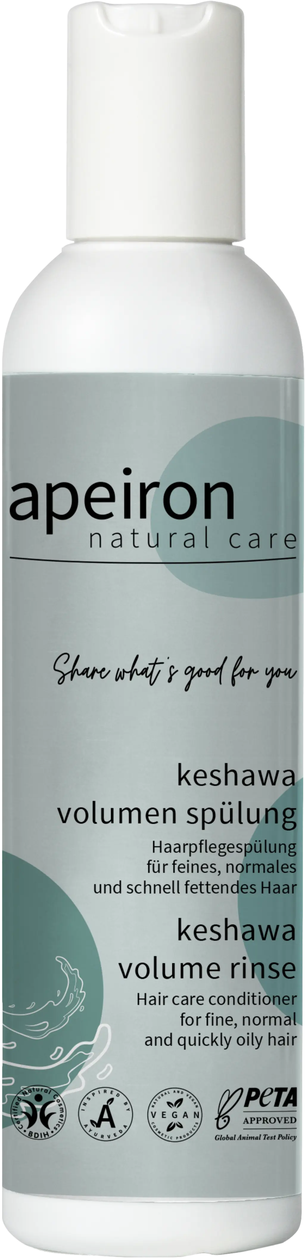 Apeiron - Keshawa Volumen Haarspülung - Boost Your Hair's Volume 🌿✨