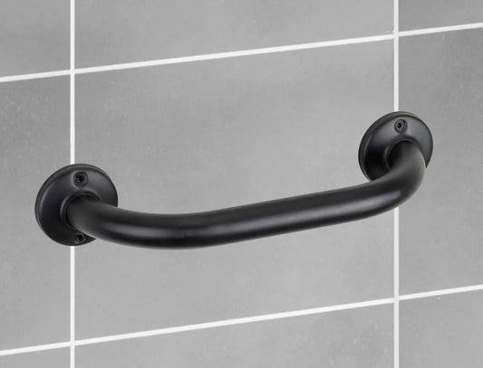 Wenko - Basic Black Grab Bar 25 cm - Modern Safety Solution 🚿🛡️