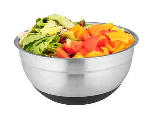 Wenko - Stainless Steel Bowl with Anti-Slip Base - Durable & Practical 🍲🛡️