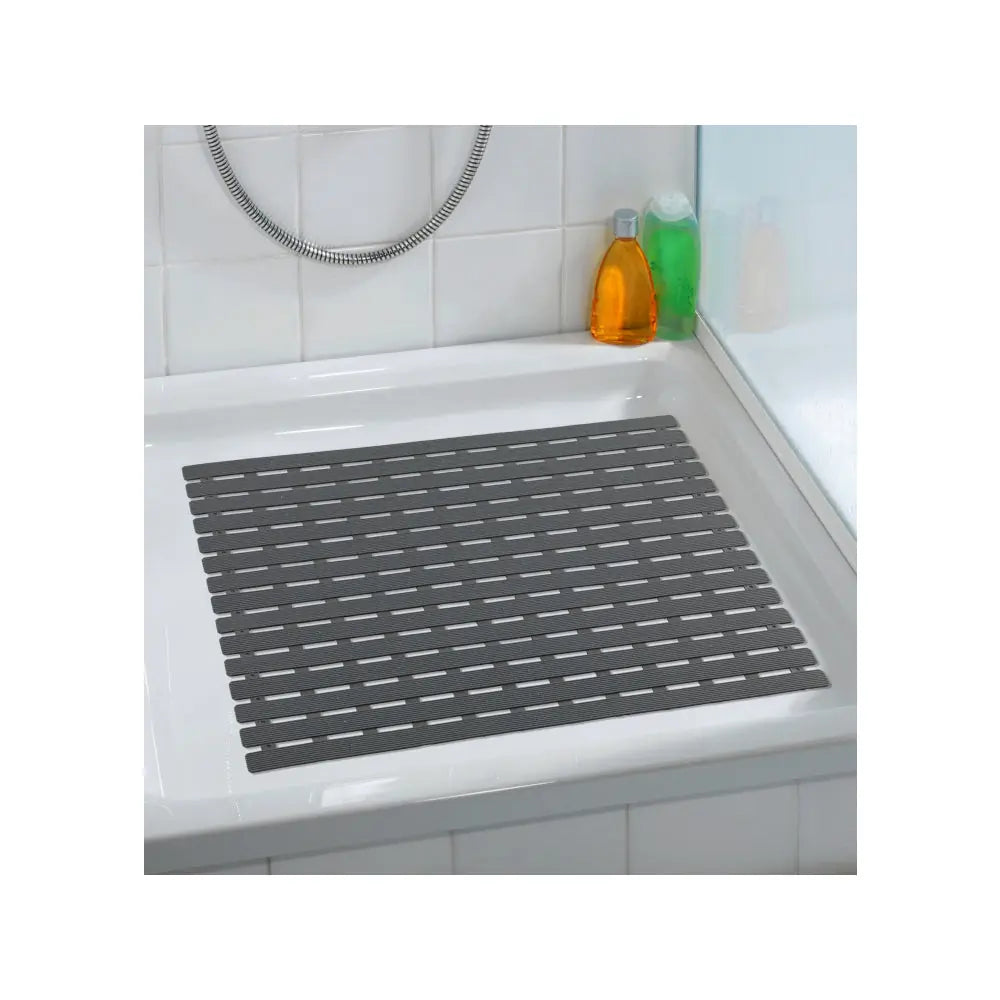 Wenko - Shower Mat Arinos, Gray - Stylish Comfort for Your Bathroom đżâ¨