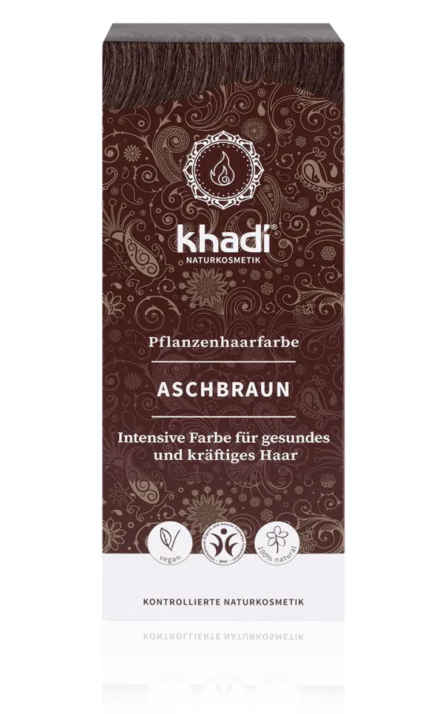 Khadi - Plant-based Hair Dye Ash Brown - Vibrant Natural Color 🌿✨