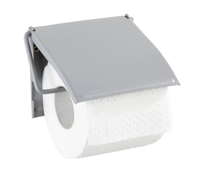 Wenko - Toilet Paper Holder Cover Gray - Stylish Wall-Mounted Solution 🚽✨