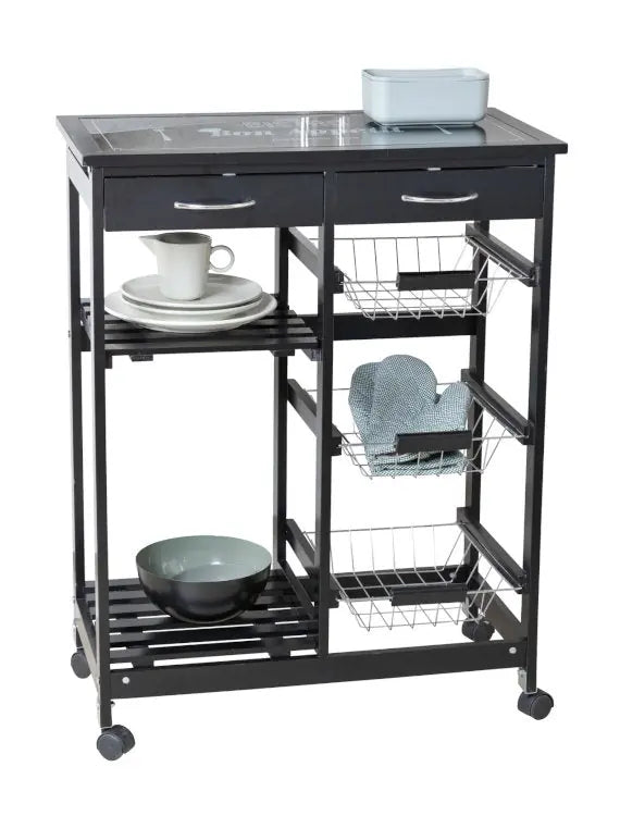 Wenko - Bon Appetit Kitchen Trolley - Organize & Impress 🍽️✨
