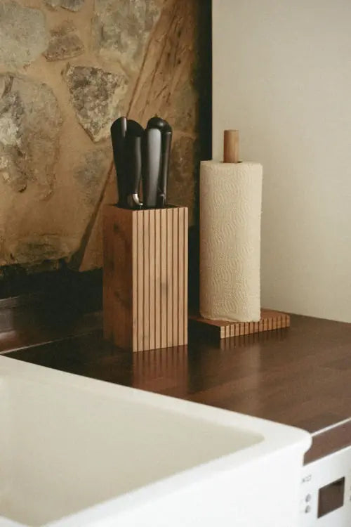 Wenko - Bamboo Kitchen Roll Holder - Eco Chic Design 🌿✨