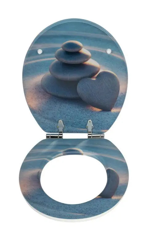 Wenko - 3D Zen Toilet Seat - Elevate Your Bathroom Serenity 🌿🛁