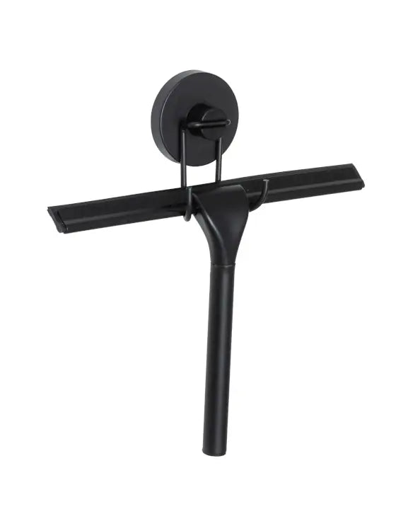 Wenko - Vacuum-Loc Bathroom & Shower Squeegee Black - Effortless Installation 🚿