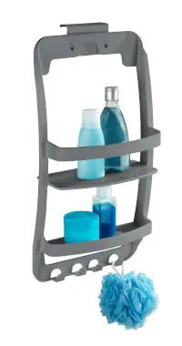 Wenko - Universal Bathroom Shelf Anthracite - Easy Installation 🚿✨