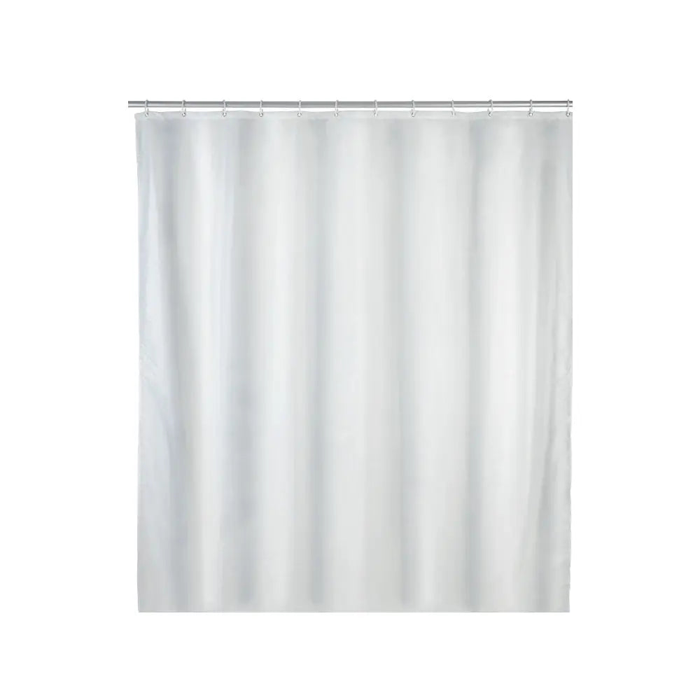 Wenko - Shower Curtain Plain White Polyester - Elevate Your Bathroom Style! 🚿✨