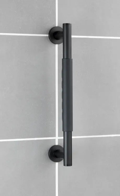 Wenko - Secura Wall Handle Black - Secure Bathroom Grip 🛁