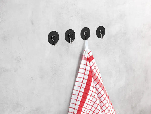 Wenko - Black Nickel Suction Hooks Set - Elegant & Practical Storage 🖤✨