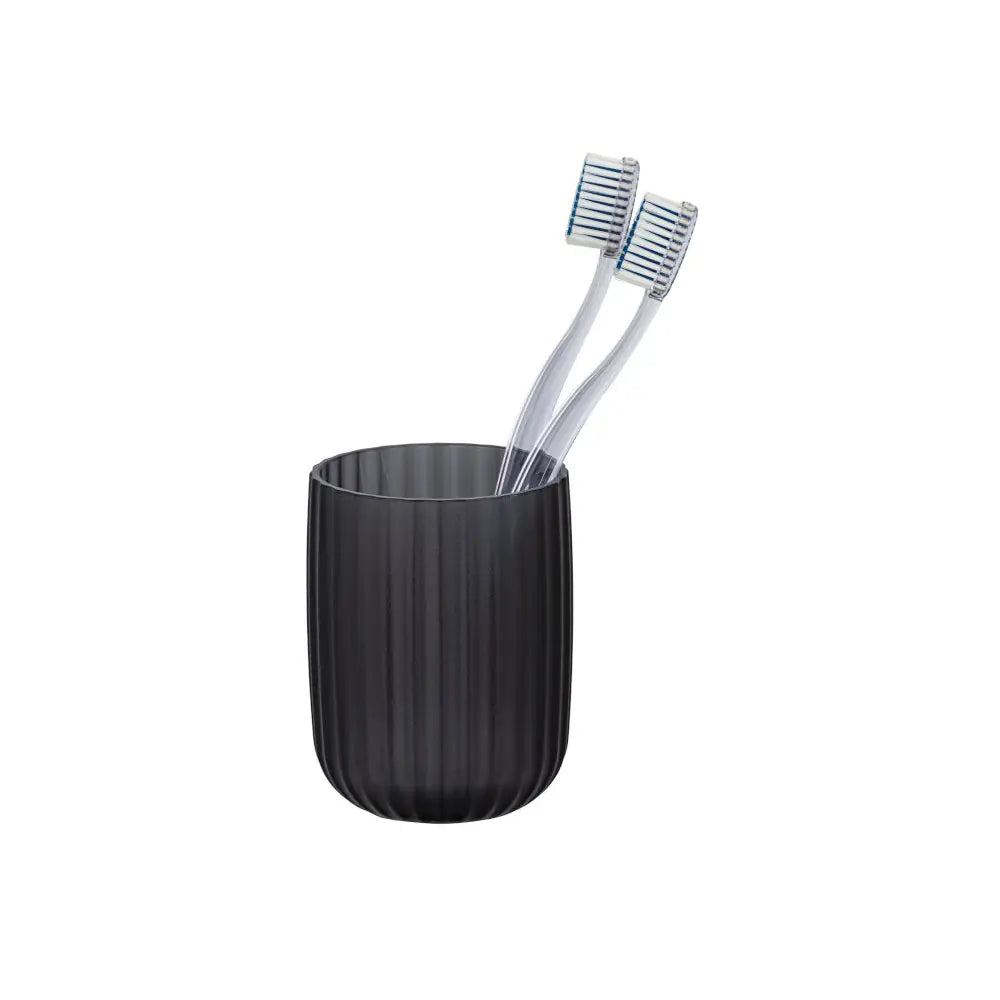 Wenko - Toothbrush Cup Agropoli Gray - Stylish Organization for Your Bathroom đâ¨