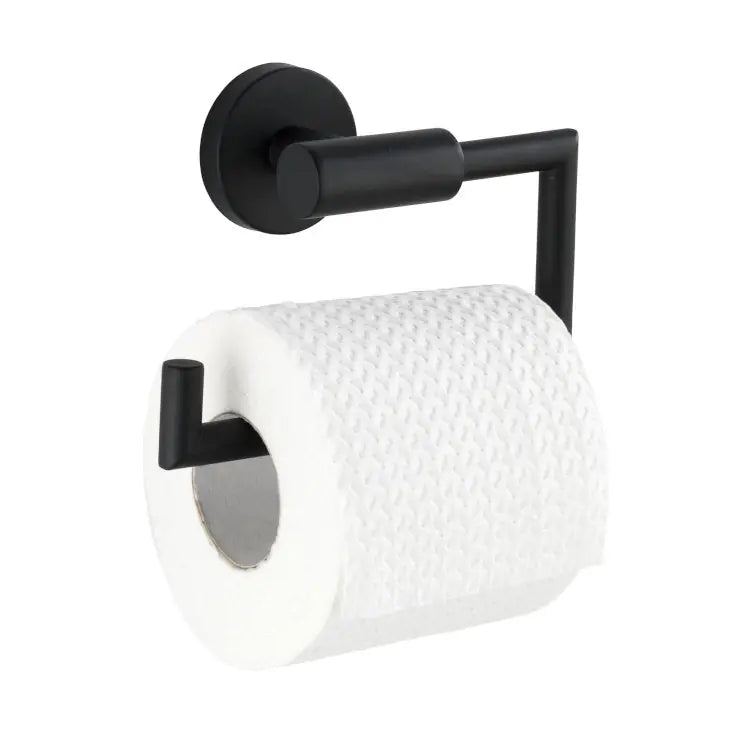 Wenko - Bosio Matte Black Toilet Paper Holder - Elegant Bathroom Upgrade 🖤🚽
