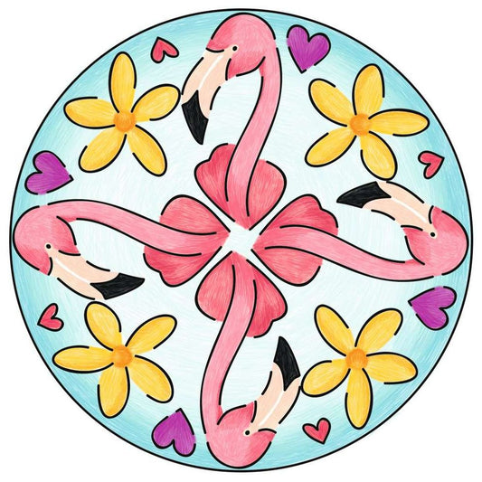Mini Mandala-Designer Flamingo