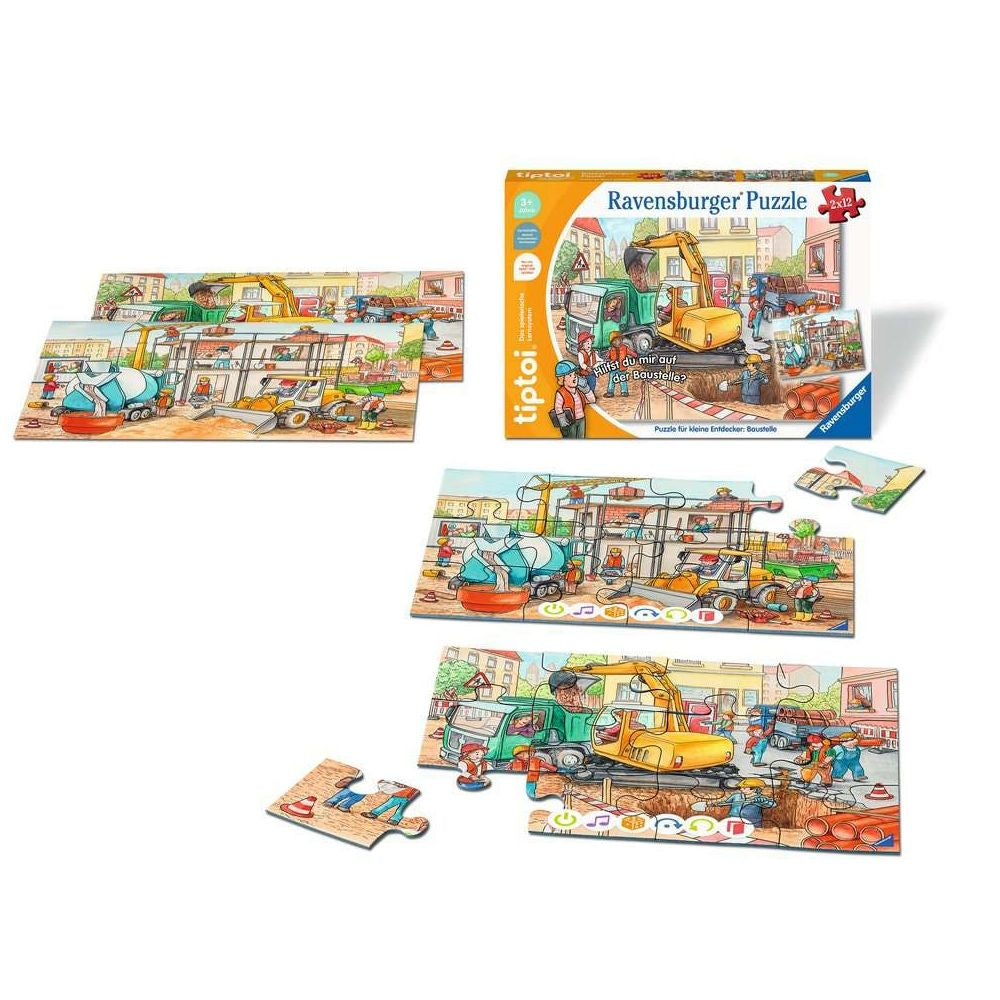 tiptoi® Puzzle per piccoli esploratori: Cantiere edile