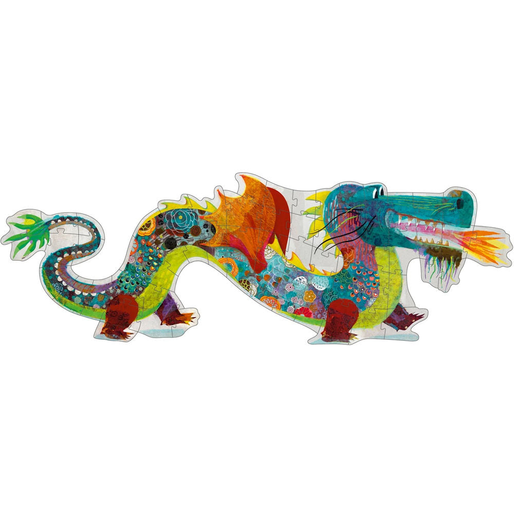 Djeco Riesenpuzzle Leon der Drache, 58 Teile
