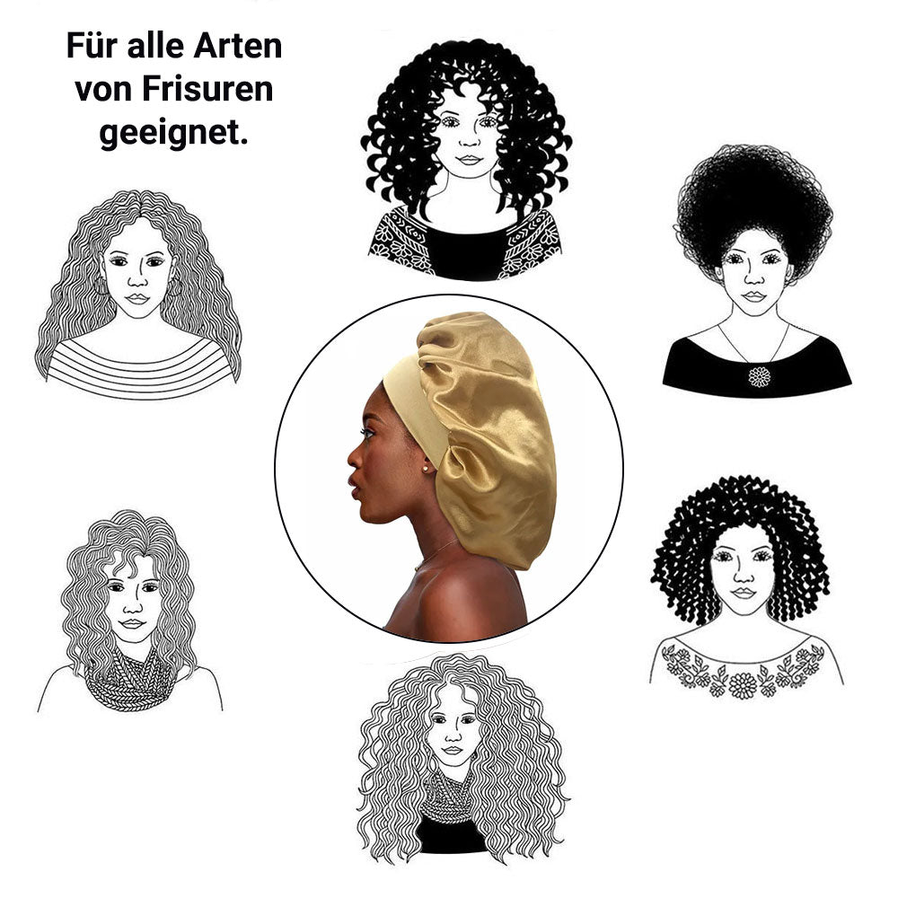 Satin Haarschlaf-Haube