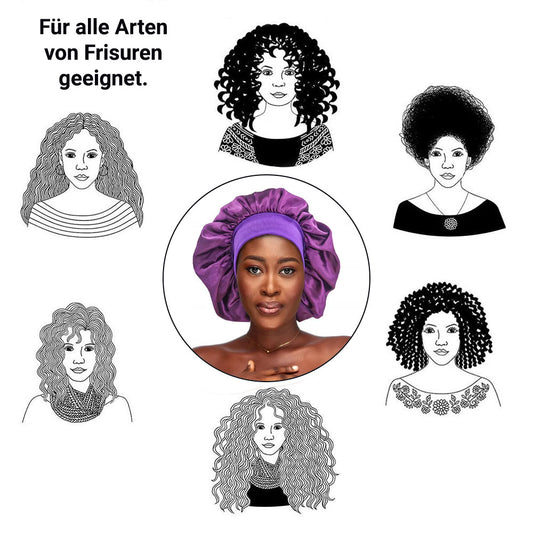 Satin Haarschlaf-Haube