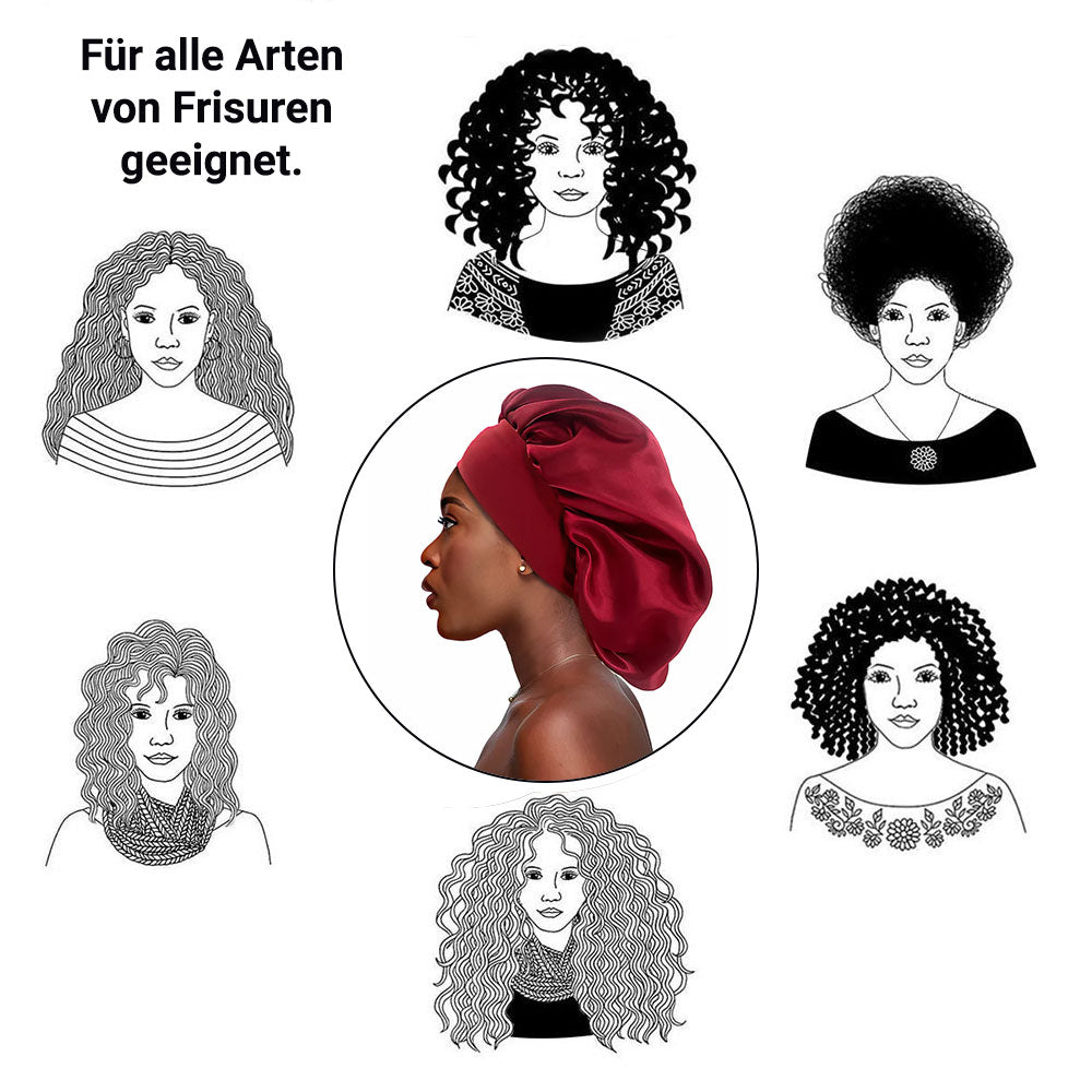 Satin Haarschlaf-Haube