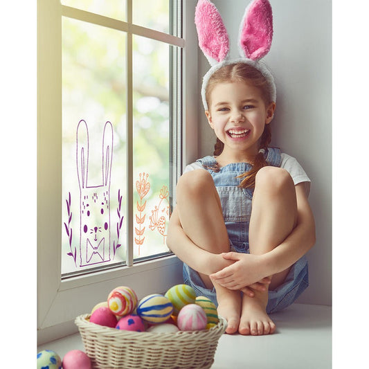 Securit® Fensterschablonen Ostern, 3er Set, Format: A2, inkl. 1 Securit® Kreidestift - Schablone - Speedjust Schweiz