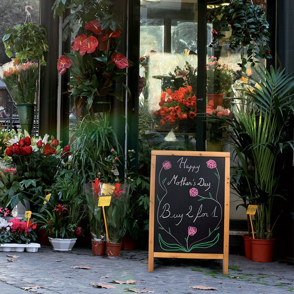 Securit® Holz Kundenstopper 85x55cm, Hellbraun, Outdoor - Kundenstopper - Speedjust Schweiz