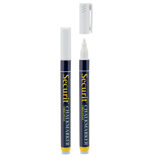 Securit® Kreidemarker, 1 - 2mm, 2er - Set, Weiss - Kreidemarker - Speedjust Schweiz