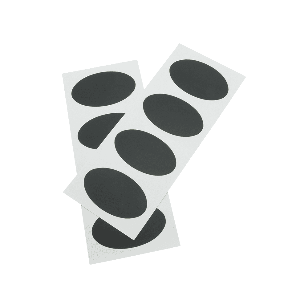 Securit® Kreidetafelfolie, Sticker Oval, 8x5cm, Selbstklebend, 8er - Set - Kreidetafelfolien - Speedjust Schweiz