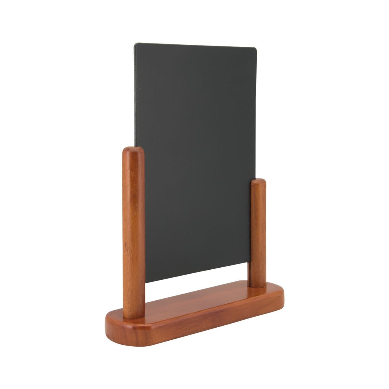 Securit® Tischkreidetafel, Holzsockel Mahagoni - Tischaufsteller / Tags - Speedjust Schweiz