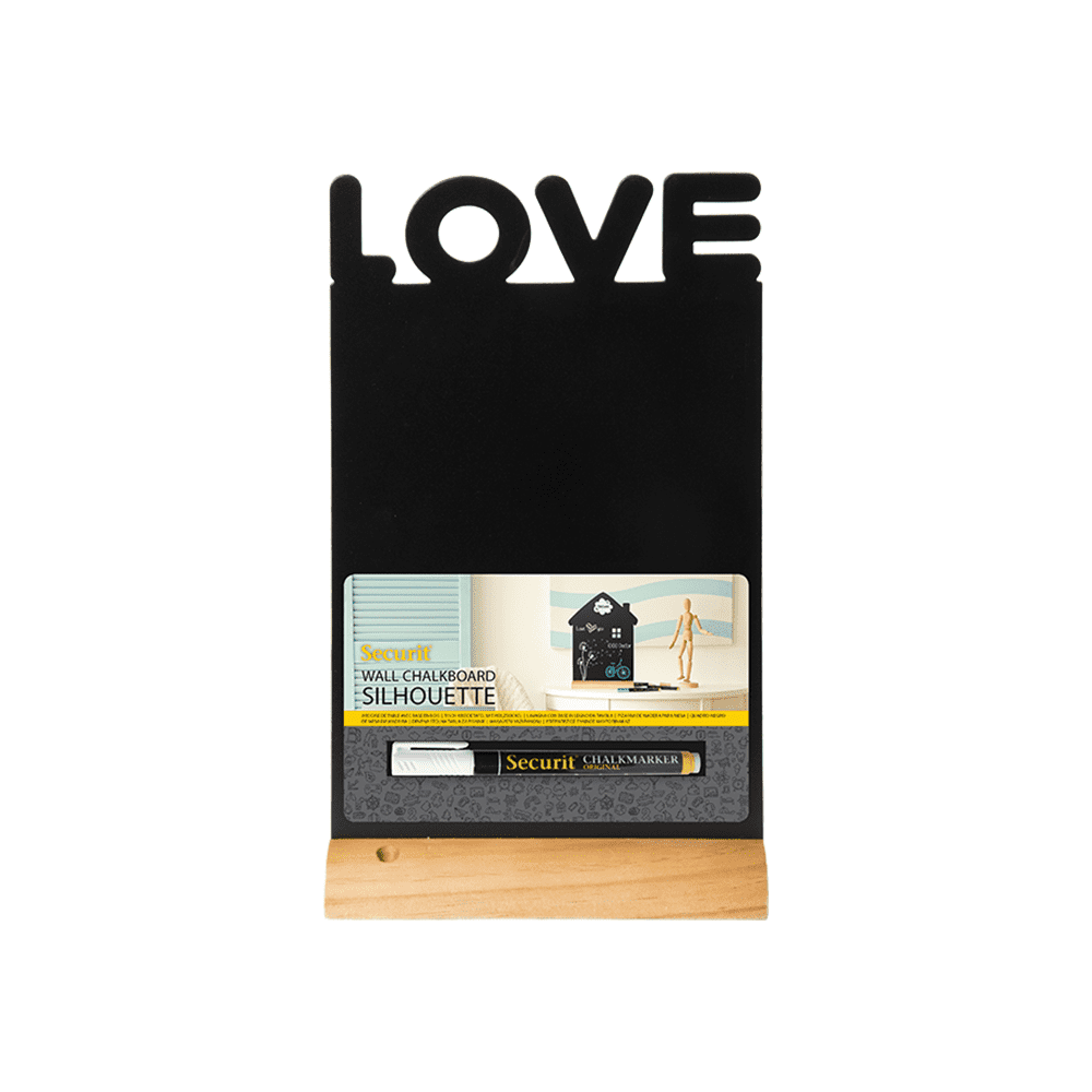 Securit® Tischkreidetafel „LOVE“ Aufsteller 21×35 cm mit Holzfuss - Tischaufsteller / Tags - Speedjust Schweiz