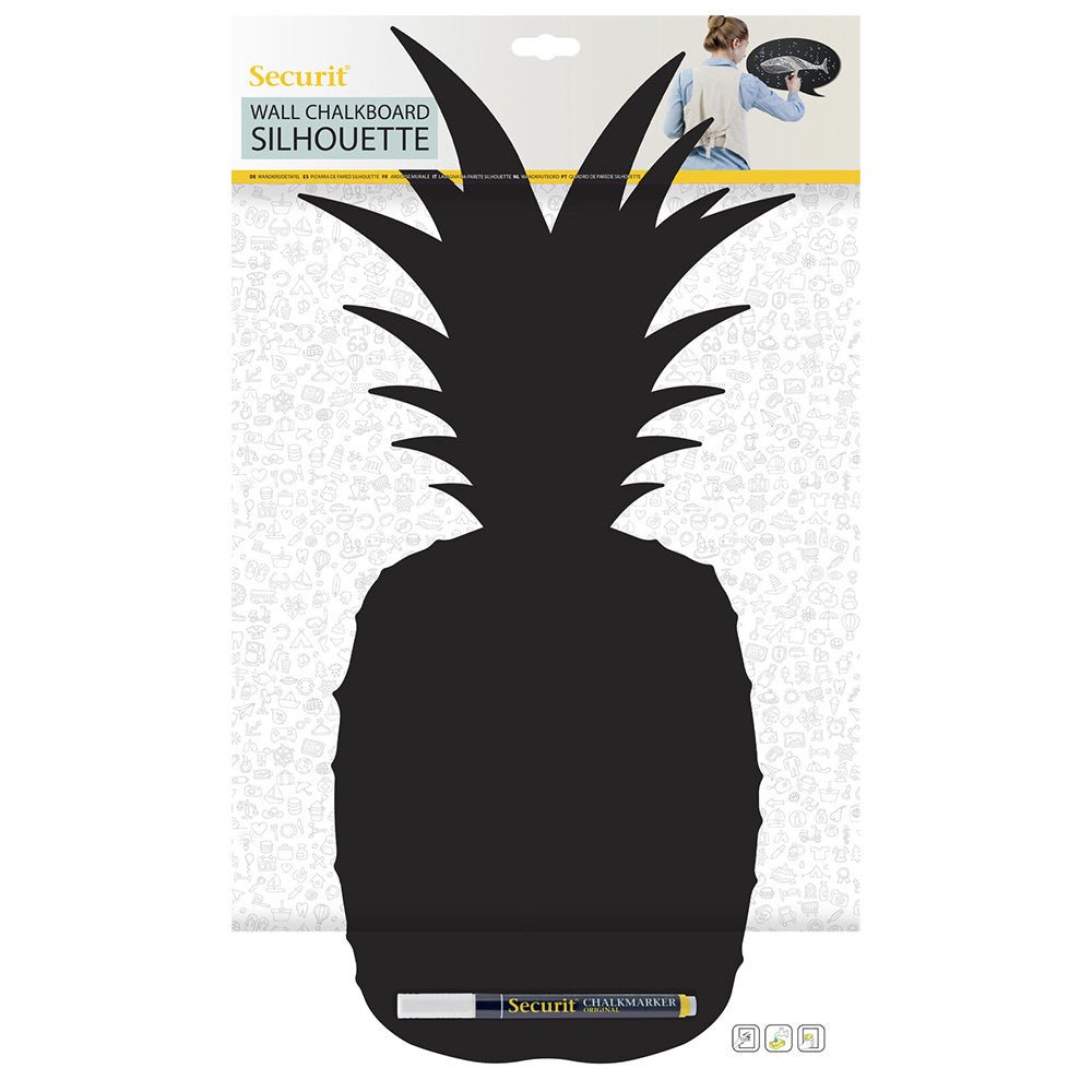 Securit® Wandkreidetafel Silhouette Ananas, 24x50cm - Wandtafel - Speedjust Schweiz