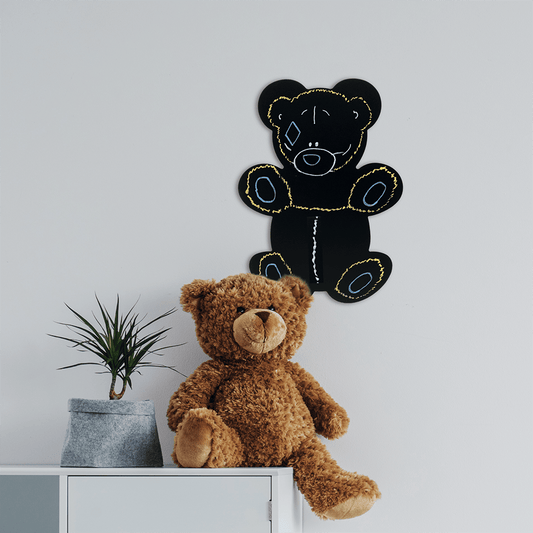 Securit® Wandkreidetafel Silhouette Teddybär, 30x40cm - Wandtafel - Speedjust Schweiz