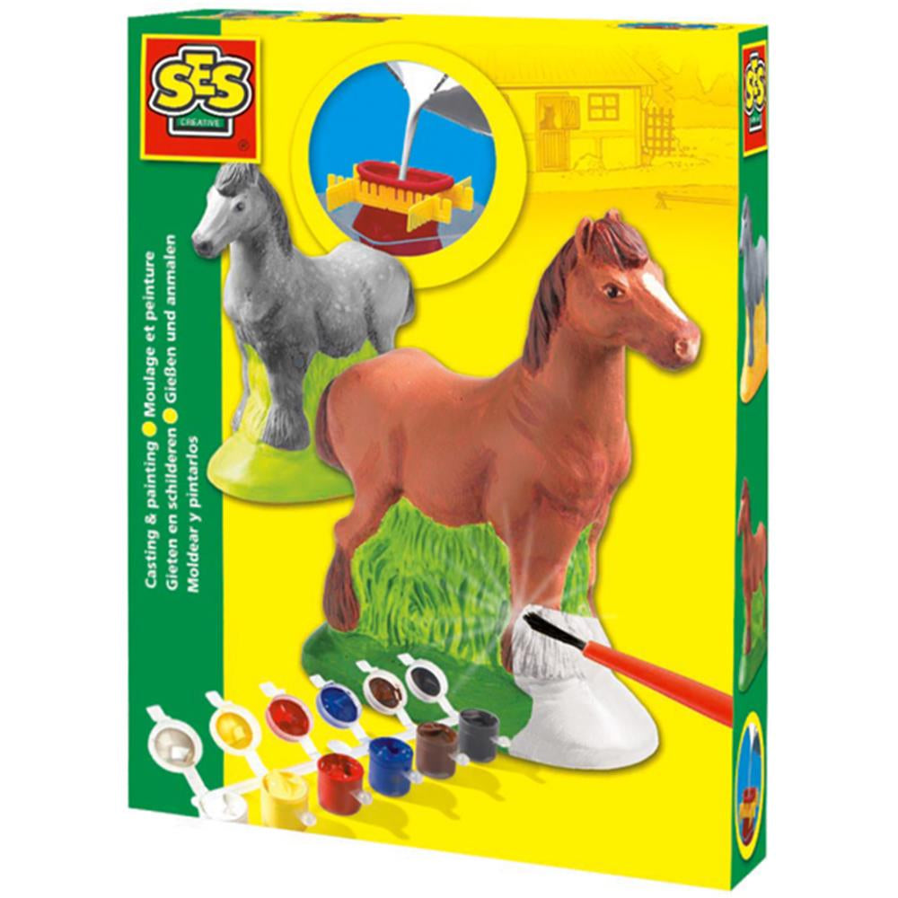 Fusione e pittura di cavalli