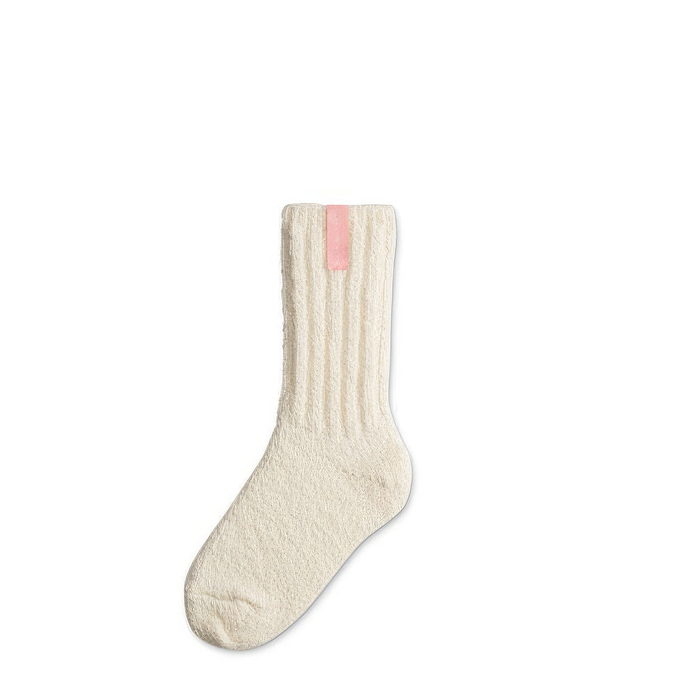 Weisse Wolle Damensocken Sleep Well, Pink Label, Bettsocken, Wadensocke