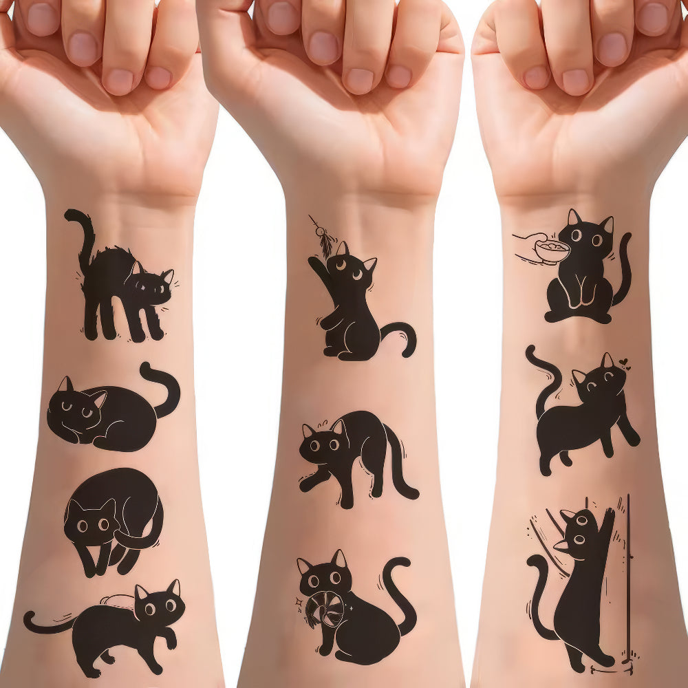 Schwarze Katzen Tattoos