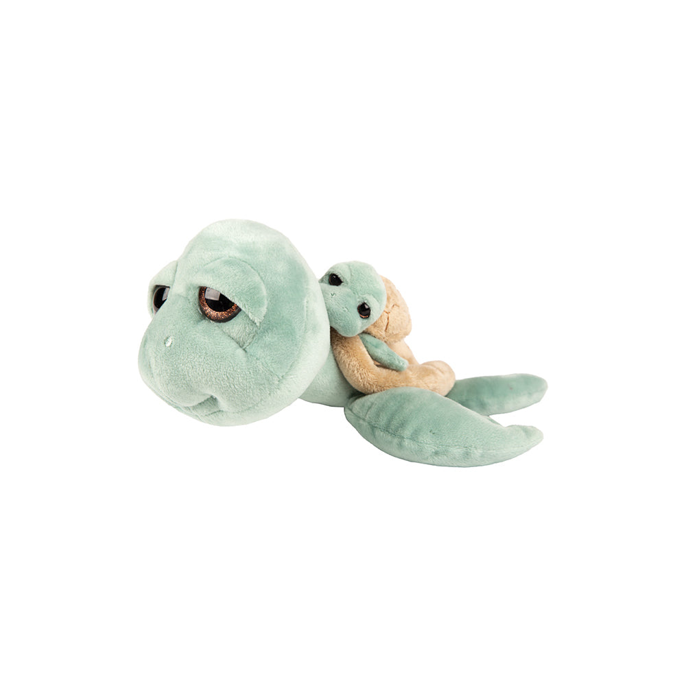 Schildkröte grün 24cm mit Baby