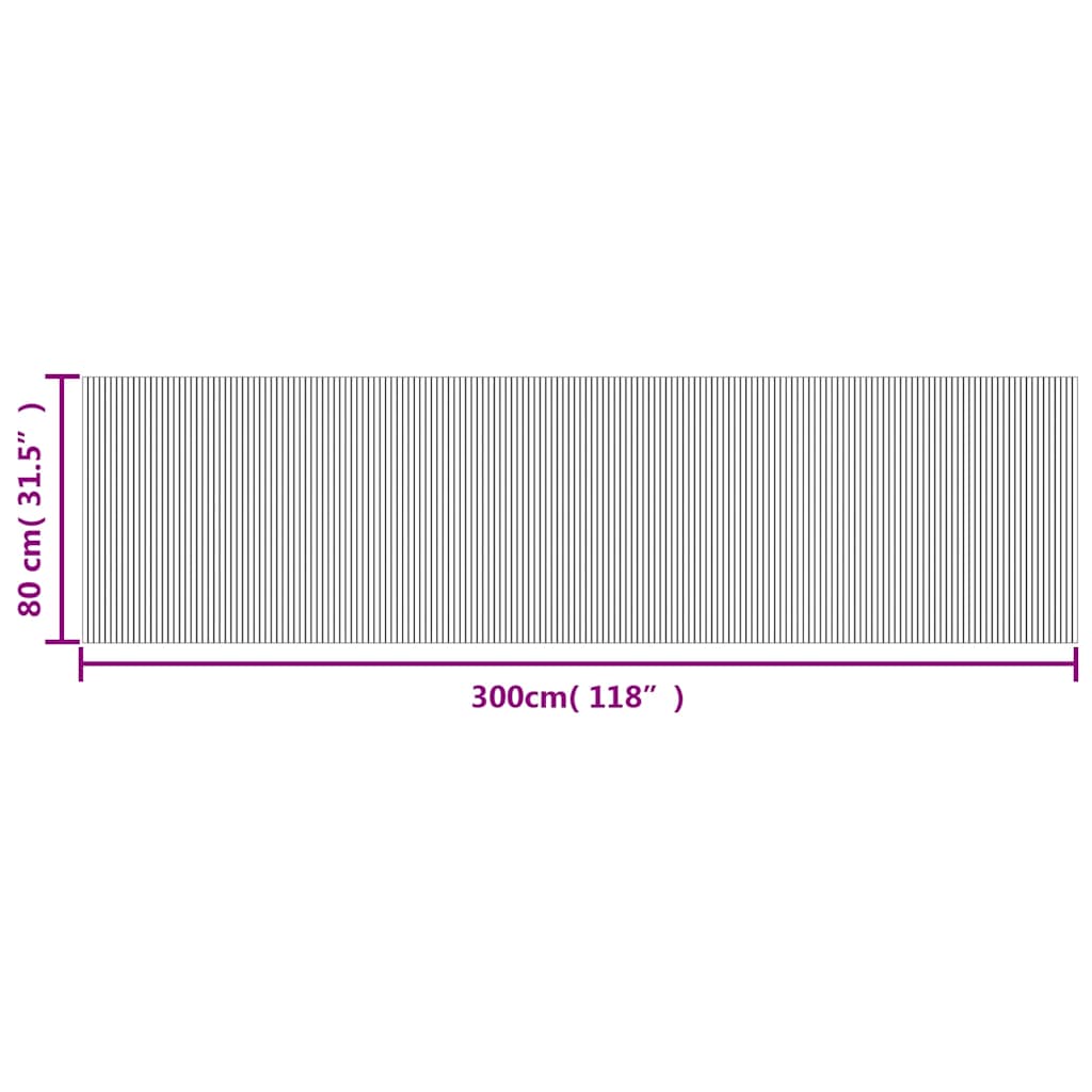Teppich Rechteckig Braun 80x300 cm Bambus - Teppiche - Speedjust Schweiz