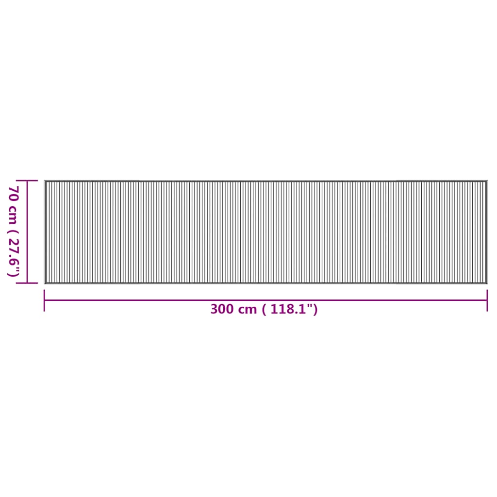 Teppich Rechteckig Natur 70x300 cm Bambus - Teppiche - Speedjust Schweiz