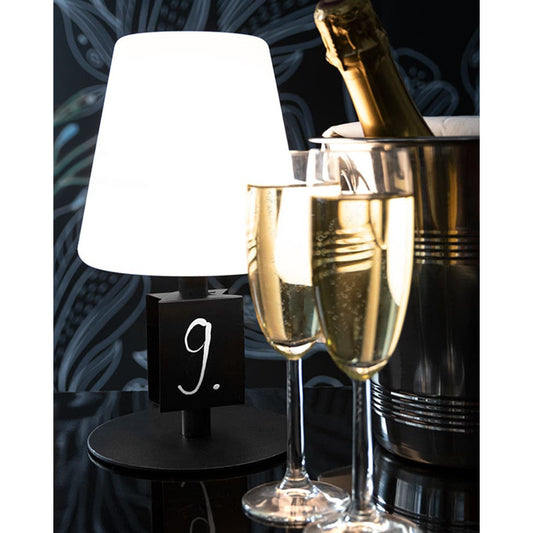 Securit® LED Tischlampe mit Kreidetafel-Tags