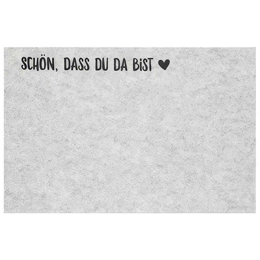 Tovaglietta, Nice to see you, feltro, grigio chiaro