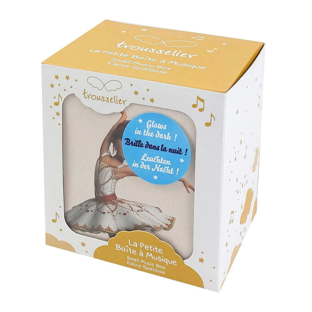 Carillon con cassetto, design ballerina, fosforescente