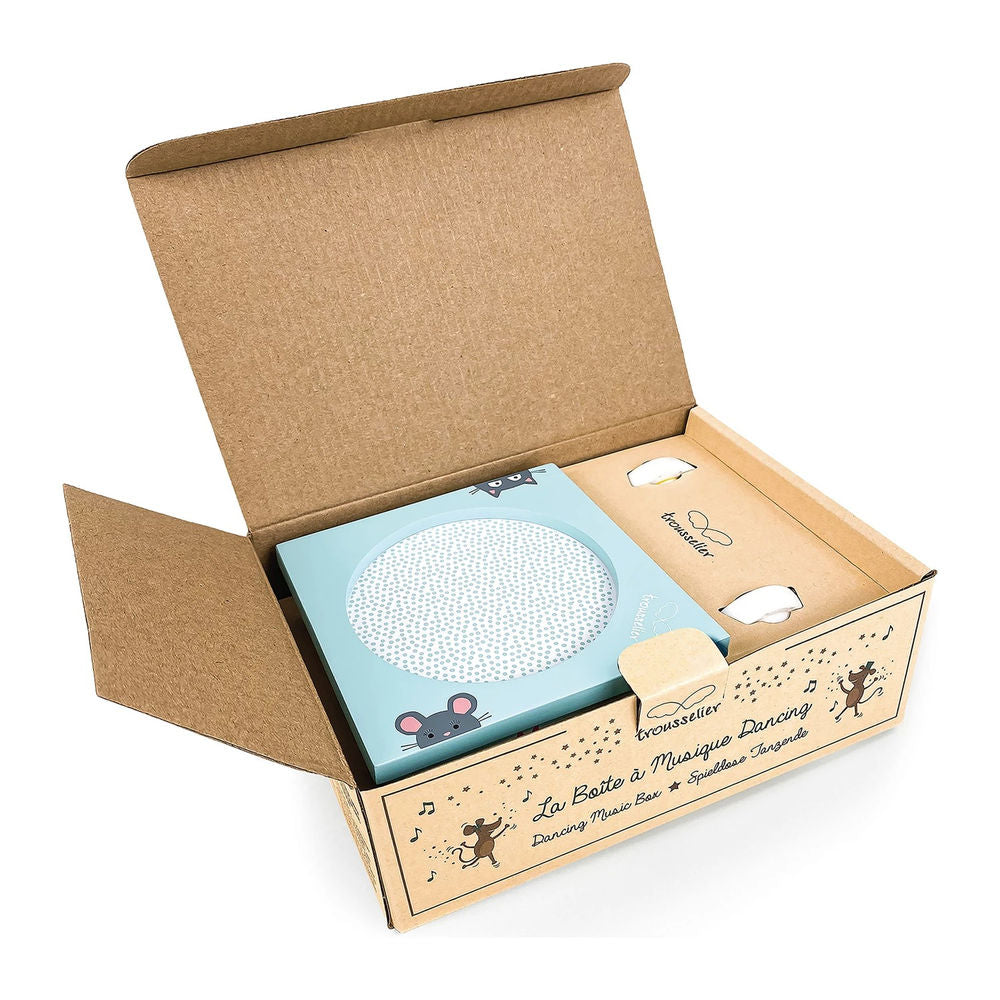 Carillon con gatto e topo danzanti, magnetico